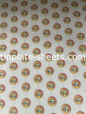 โลหะเคลือบโครเมียมแบบเอเลคโทรลิตที่พิมพ์ ความกว้าง 512 mm-907 mm