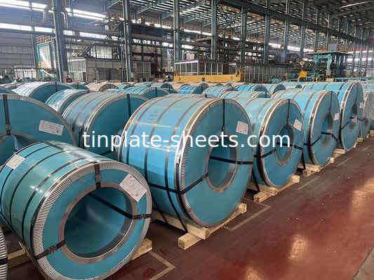 prime Tinplate Coil 0.15mm-0.49mm ความหนา 2.8/2.8 2.0/2.0 ทองเหลืองเคลือบ T2.5 T3 T4 T5 หินจบ