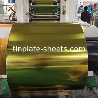หน้าผิวเรียบ TFS Sheet โครม Plated Steel ทนทานสนิม T4 T5