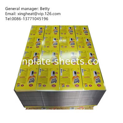 ใบกระดาษหมึกเอเลคโทรลิตส์ที่มีความร้อน T2-T5 5.6/5.6 หมึกเคลือบผิวแมท ปลาย 600mm-1160mm ความยาวการตัด
