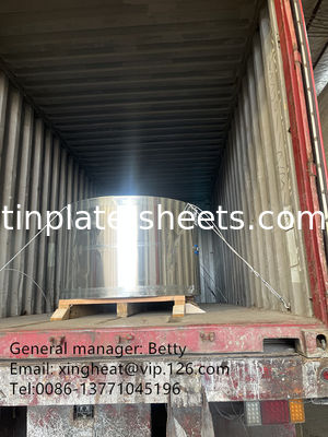 กระดาษหมึกสําหรับบรรจุกระป๋องกระป๋องอาหาร JIS G3303 มาตรฐาน T3 T5 DR8 STONE FINISH กระดาษหมึกแบบไฟฟ้า