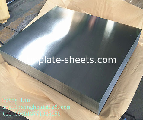 JIS G3303 EN10202 และ ASTM624 ใบกระดาษหมึกมาตรฐานในการตัดโรงงานสําหรับกระป๋องสารเคมีและอาหาร