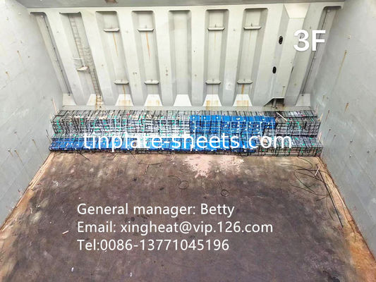 ใบหมึกดีคุณภาพสําหรับบรรจุกระป๋อง JIS G3303 มาตรฐาน T3 T2.5 2.8/2.8 ปลายหิน