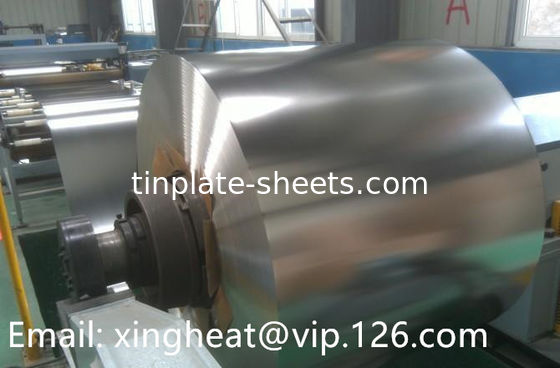 สายโค้ลหมึกตรงสําหรับกระป๋องอาหารและบรรจุ T2-T5 ความร้อน 1.1/1.1-5.6/5.6 ผิวเคลือบหมึก EN10202 มาตรฐาน ASTM624