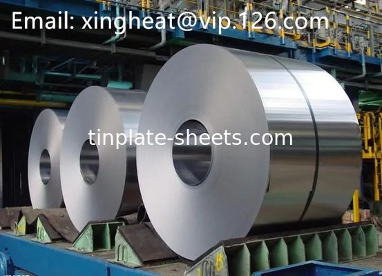 สายโค้ลหมึกตรงสําหรับกระป๋องอาหารและบรรจุ T2-T5 ความร้อน 1.1/1.1-5.6/5.6 ผิวเคลือบหมึก EN10202 มาตรฐาน ASTM624