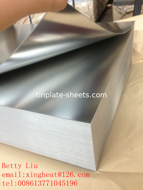 กระดาษหมึกสําหรับกระป๋องบรรจุ JIS G3303 มาตรฐาน T3 T4 T5 DR8 2.8/2.8 STONE FINISH