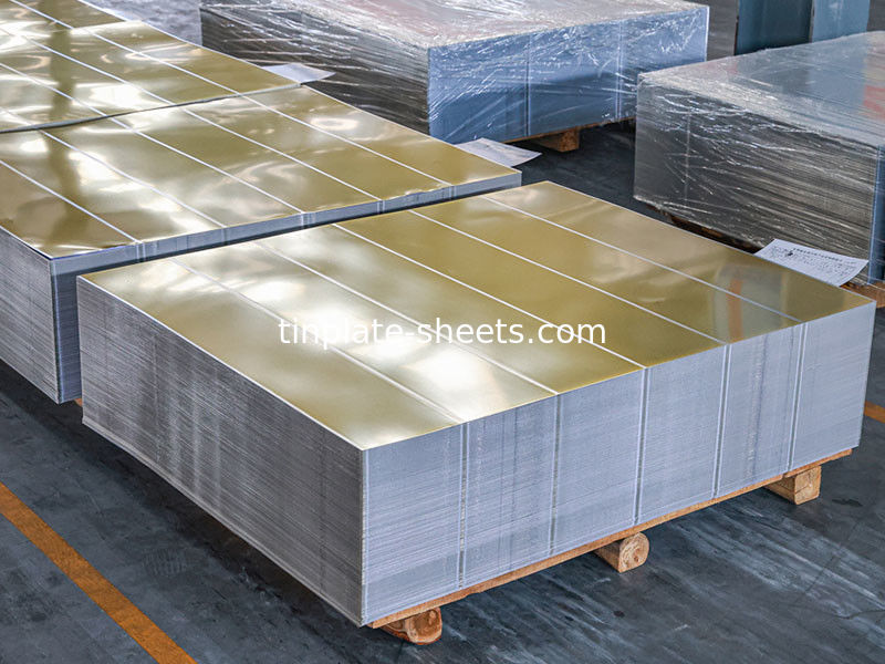JIS G3303 EN10202 และ ASTM624 ใบกระดาษหมึกมาตรฐานสําหรับกระป๋องเคมีและกระป๋องอาหารและการแข่งขัน