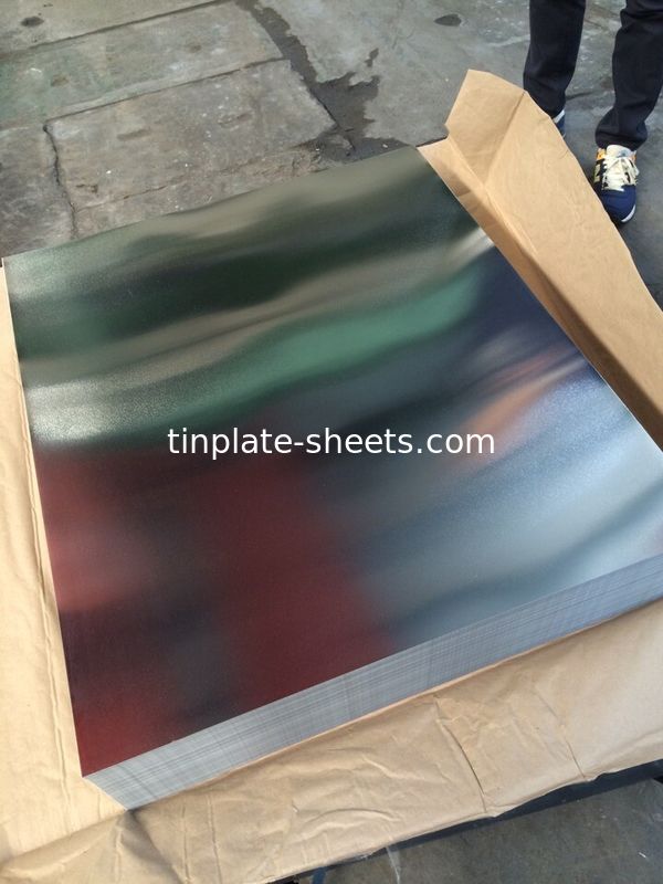 กระดาษหมึกสําหรับบรรจุกระป๋องกระป๋องอาหาร JIS G3303 มาตรฐาน T4 T3 DR8 STONE FINISH