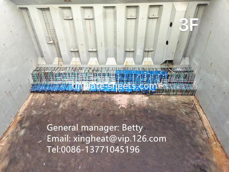 ความกว้าง 600mm - 907mm Tfs ทองเหลืองไร้หมึกที่มีพื้นผิวหินเสร็จสําหรับ Crown Cap JIS G3315