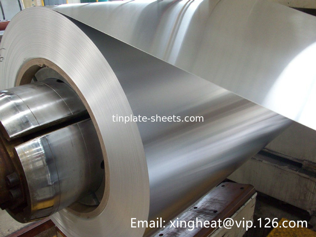 สภาพดี Electrolytic Tinplate สําหรับการผลิตกระป๋องกระป๋อง Coil TS260 TS275 TH415 TH435 TH550 ทินเคลือบ 2.8/2.8