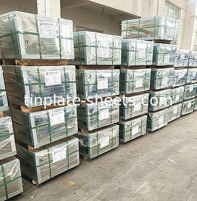 ผนังเหล็กไร้หมึกสําหรับหมวกมงกุฎและกระป๋อง ด้านล่าง หิน ผิว 0.15-0.49 มม ความหนา 60-140mg / m2 การเคลือบโครม